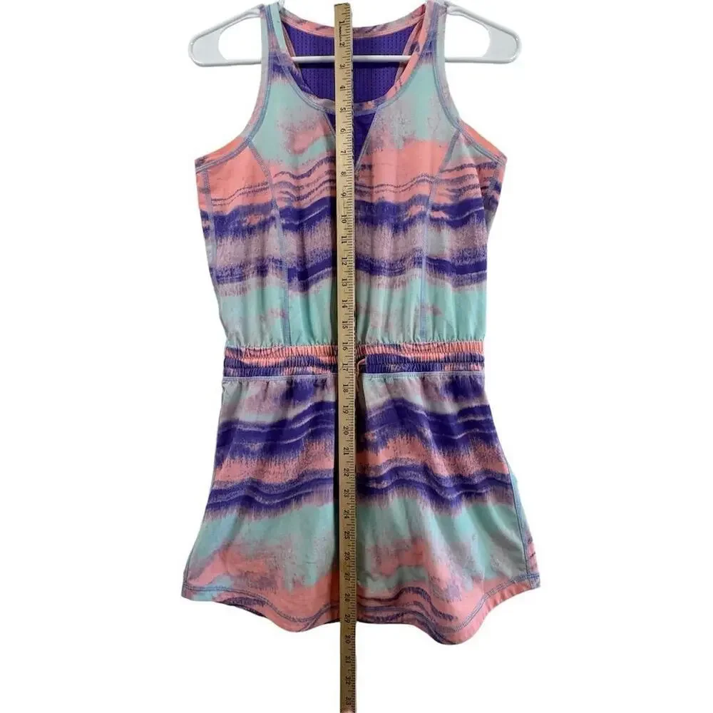 Ivivva Girls Sleeveless Colorblock Dress 12 Casual Athleisure READ‎ Lululemon - Picture 8 of 8